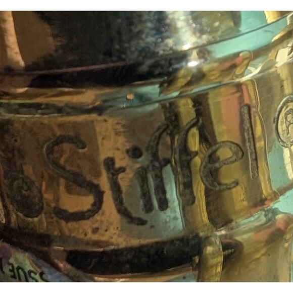 STIFFEL VTG BRASS TABLE LAMP 2 Arms 23" MCM RETRO 50'S CHARM NO SHADES - Picture 2 of 10